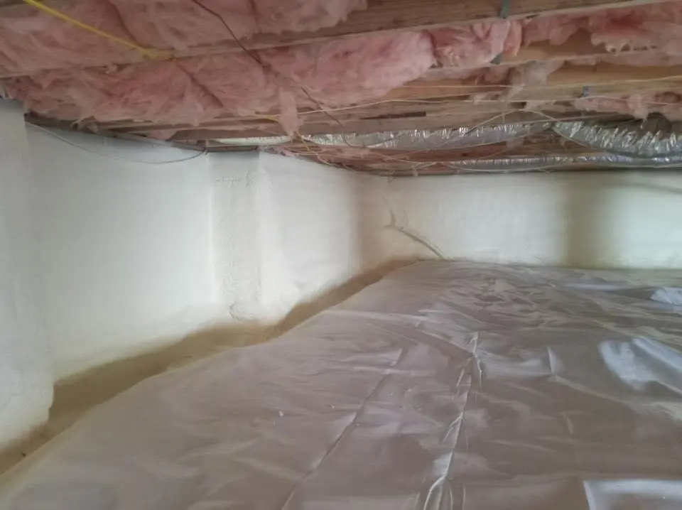 Crawl space encapsulation with closed-cell spray foam for Metal Roof Coating in Alachua
